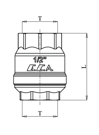 ECA 2 Yaylı Dik Çekvalf 601007119