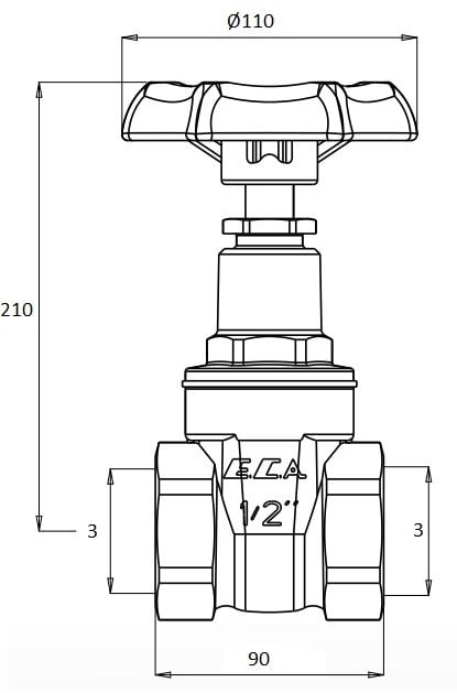 ECA 3 Şiber Valf 601003016