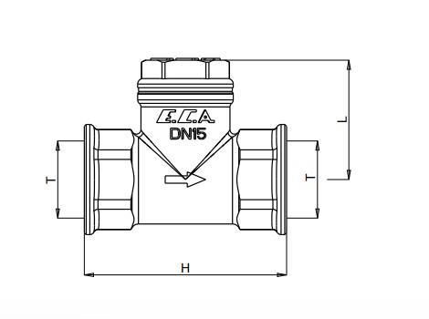 ECA 3/4 Yatay Çekvalf 601007023