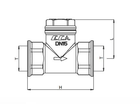 ECA 3/4 Yatay Çekvalf 601007023