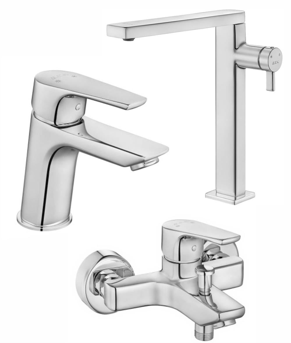 ECA 3'lü Batarya Seti(Banyo 482+Lavabo 053+Eviye 082H)