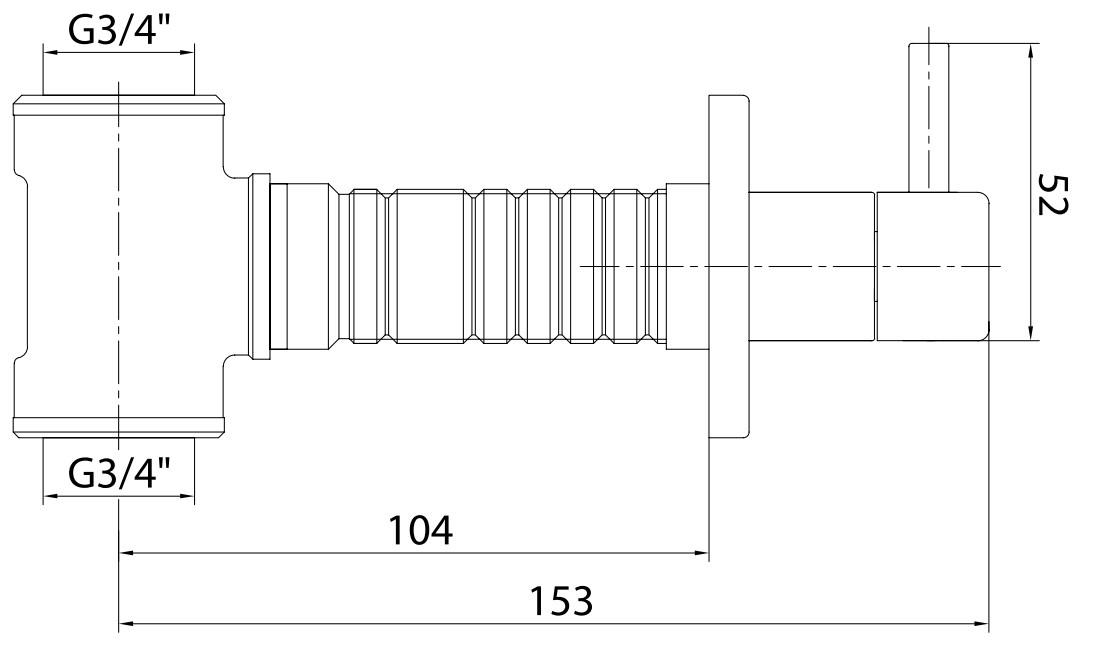 ECA Ankastre Ara Kesme Valfi 3/4 102151013