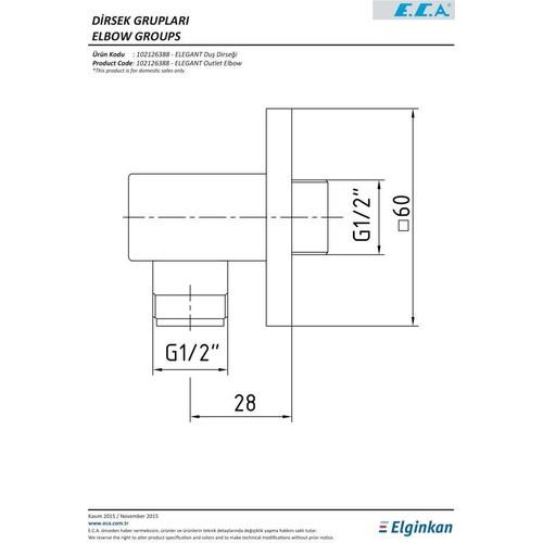 ECA Ankastre Gömme Banyo Bataryası Duş Seti Tüm Parçalar Dahil 25x25