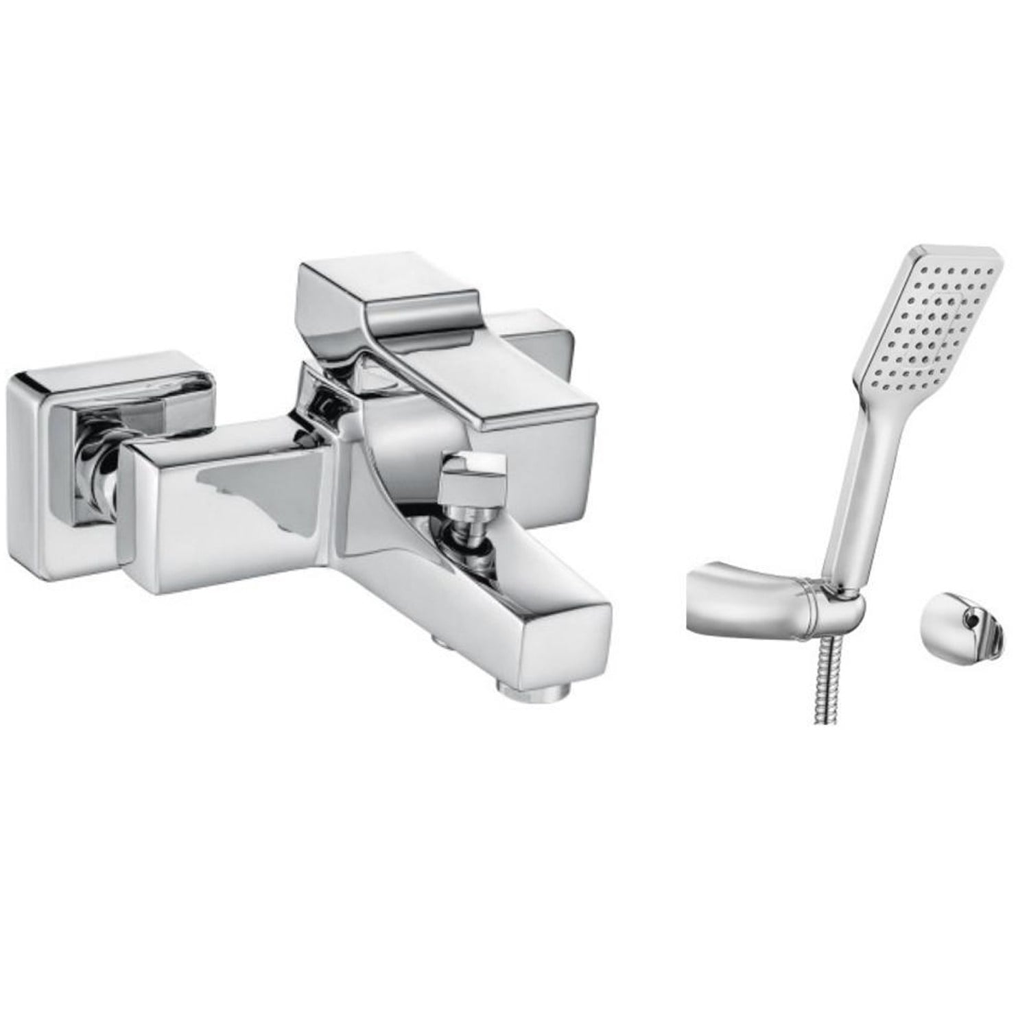 ECA Caro Banyo Bataryası 424+Tiera Mafsallı Banyo Duş Takımı 342   2'li Set 