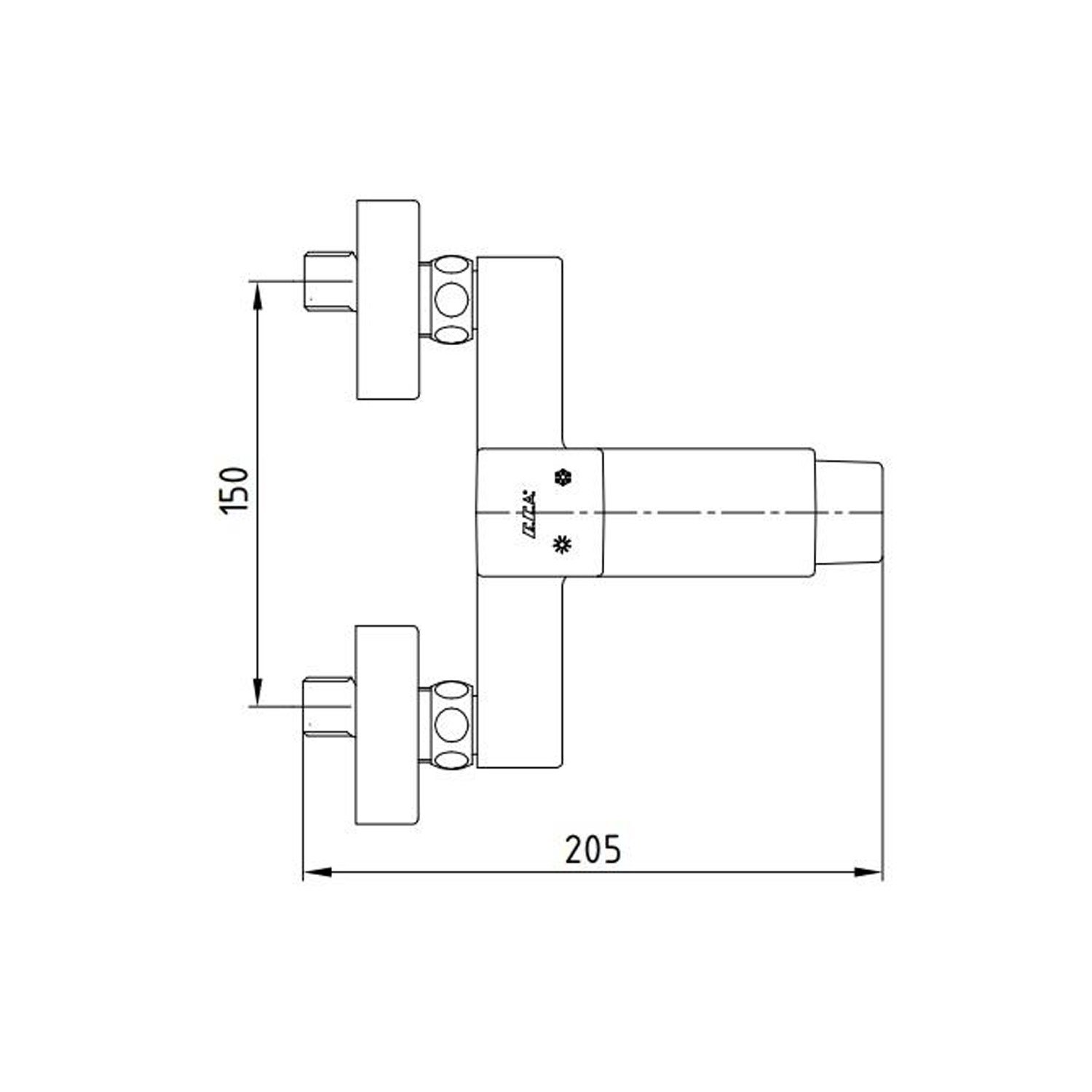 ECA Caro Banyo Bataryası 424+Tiera Mafsallı Banyo Duş Takımı 342   2'li Set 