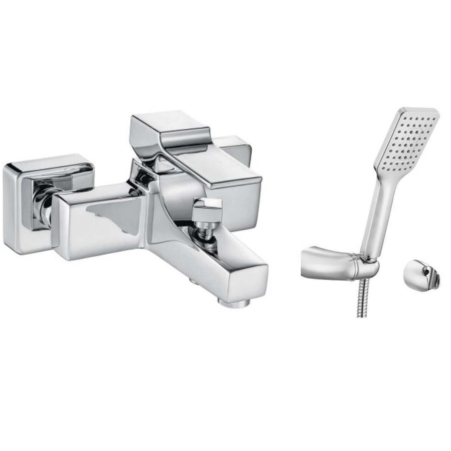 ECA Caro Banyo Bataryası 424+Tiera Mafsallı Banyo Duş Takımı 342   2'li Set 