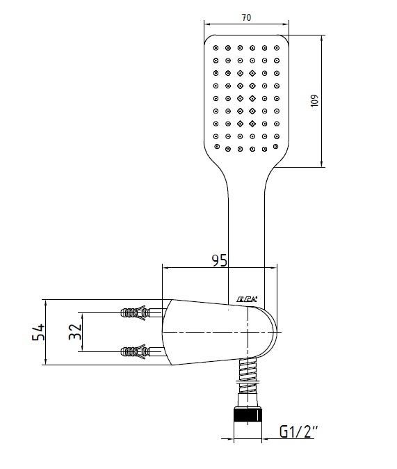 ECA Caro Banyo Bataryası 424+Tiera Mafsallı Banyo Duş Takımı 342   2'li Set 