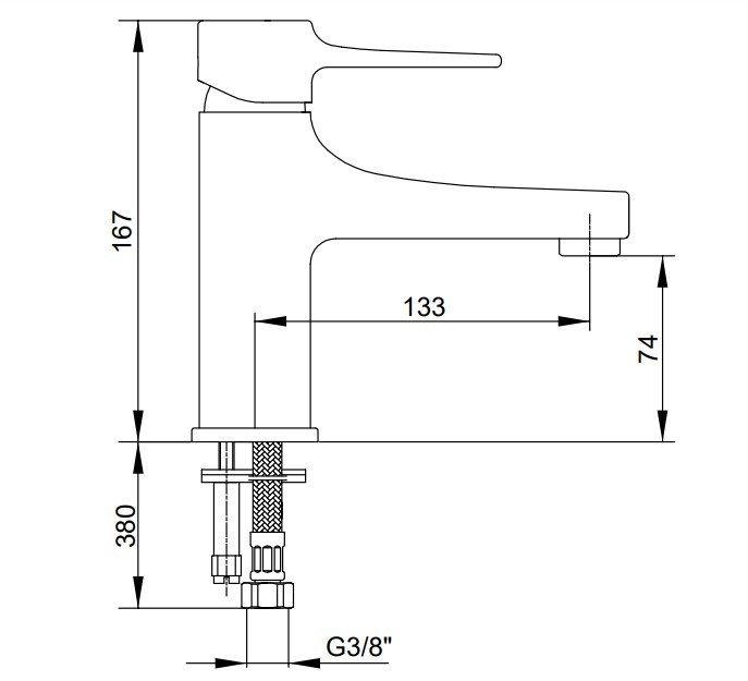 ECA Caro Gold Lavabo Bataryası Altın Renkli 102808892
