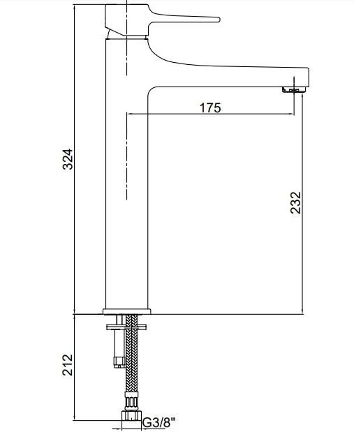 ECA Caro Yüksek Tip Lavabo Bataryası Krom 102108908