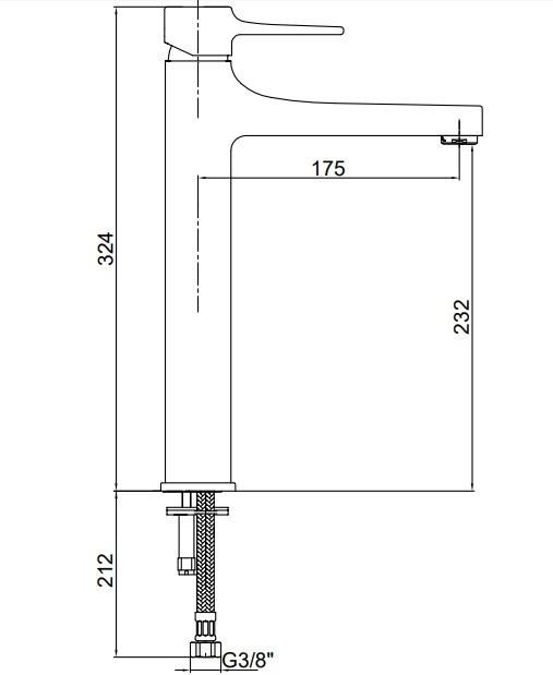 ECA Caro Yüksek Tip Lavabo Bataryası Krom 102108908