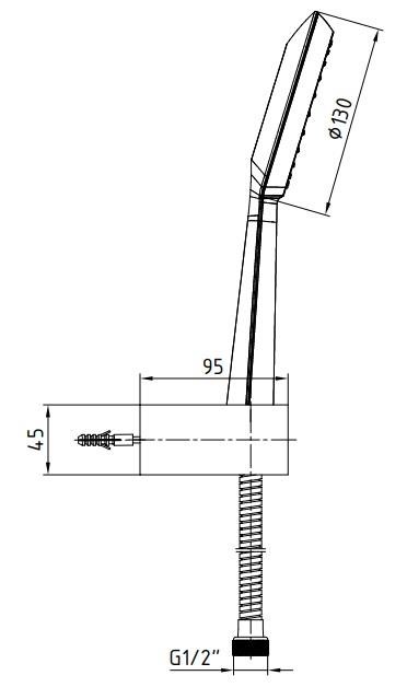 ECA Compact Mafsallı Duş Seti Banyo Üst Takımı 102117335