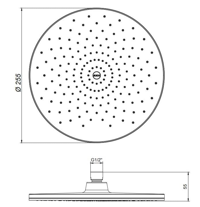 ECA Dalia Ankastre Duş Seti 2-Yollu Mat Siyah 102199773C1