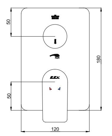 ECA Dalia Ankastre Duş Seti 3-Yollu 102199771