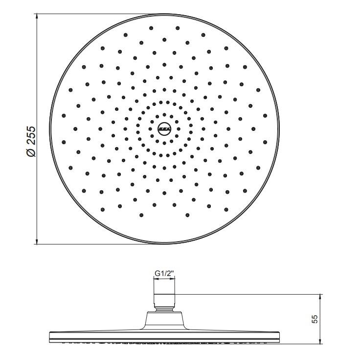 ECA Dalia Ankastre Duş Seti 3-Yollu Mat Siyah 102199771C1