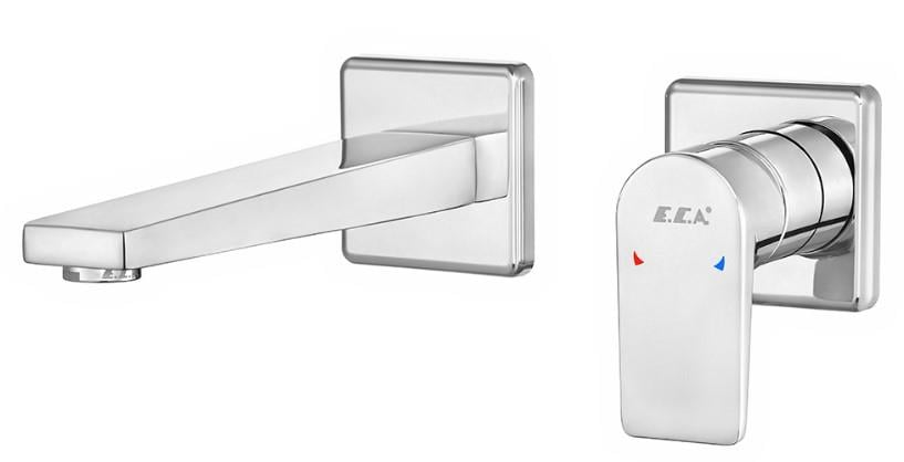 ECA Dalia Ankastre Lavabo Bataryası Sıva Üstü Çift Rozet 102167612-KK