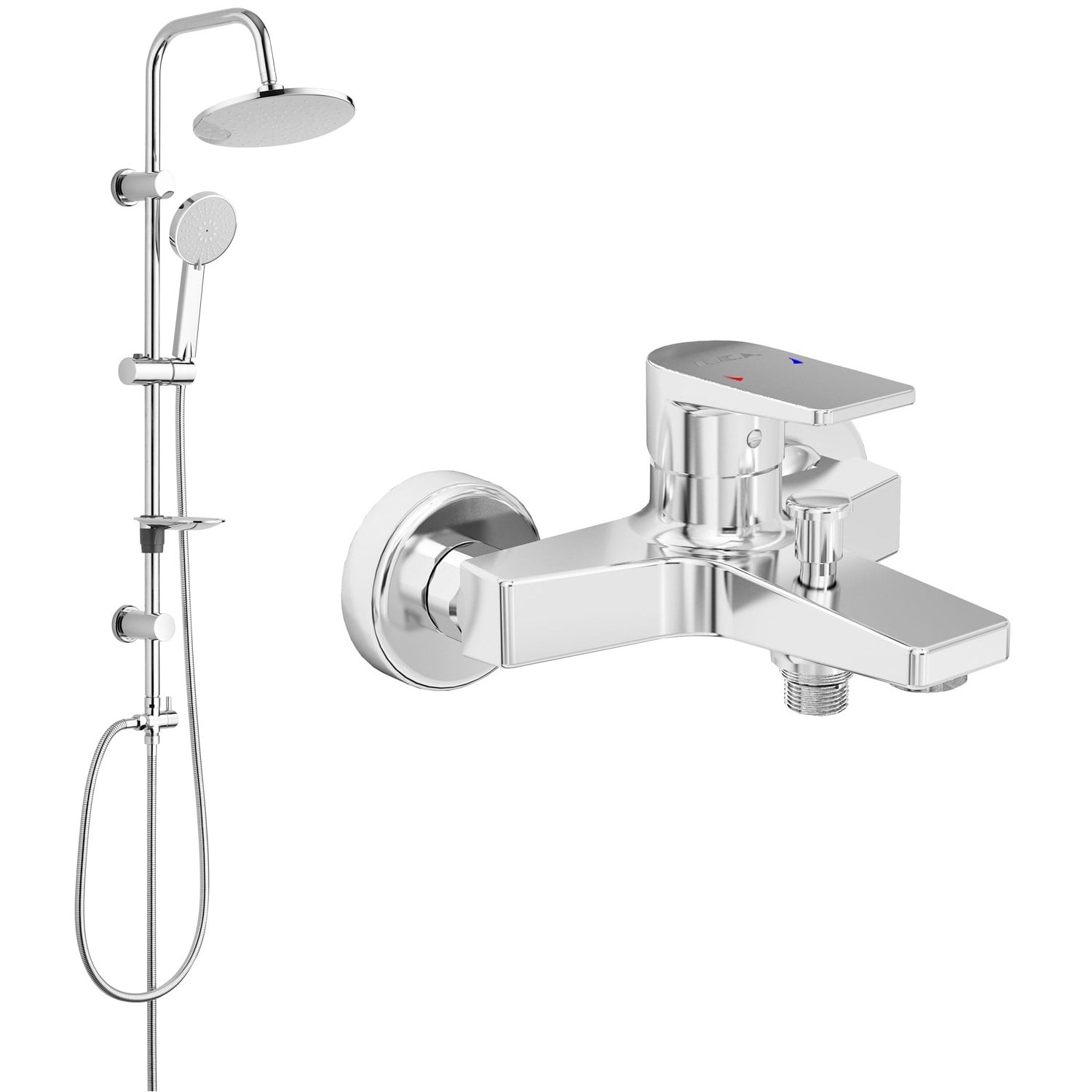 ECA Dalia Banyo Bataryası T-MAY Banyo Lidya Tepe Duş Takımı Seti