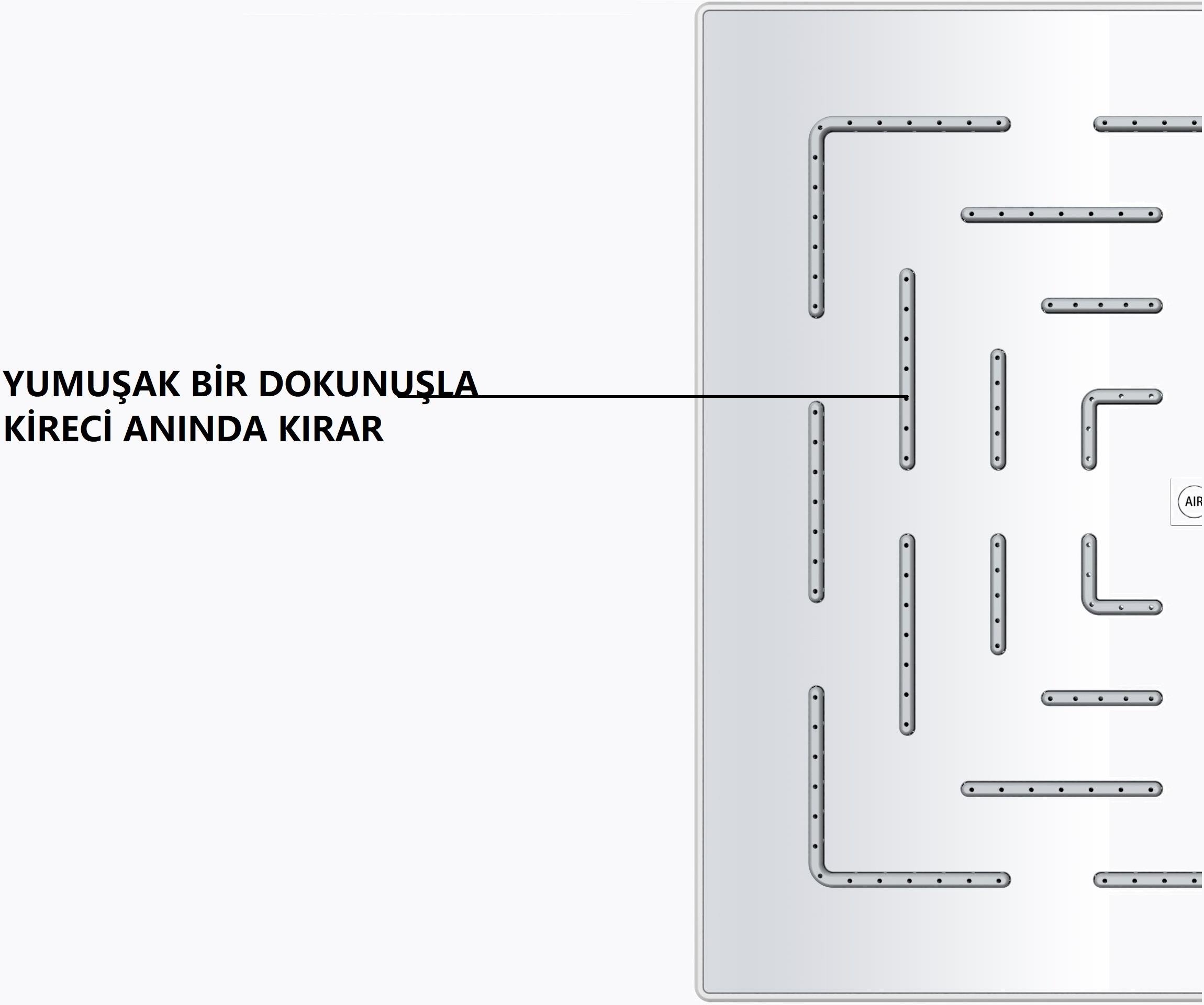 Eca Dalia Banyo Bataryası + T-MAY Gülbahçe Tepe Duş Takımı Seti Krom Paslanmaz