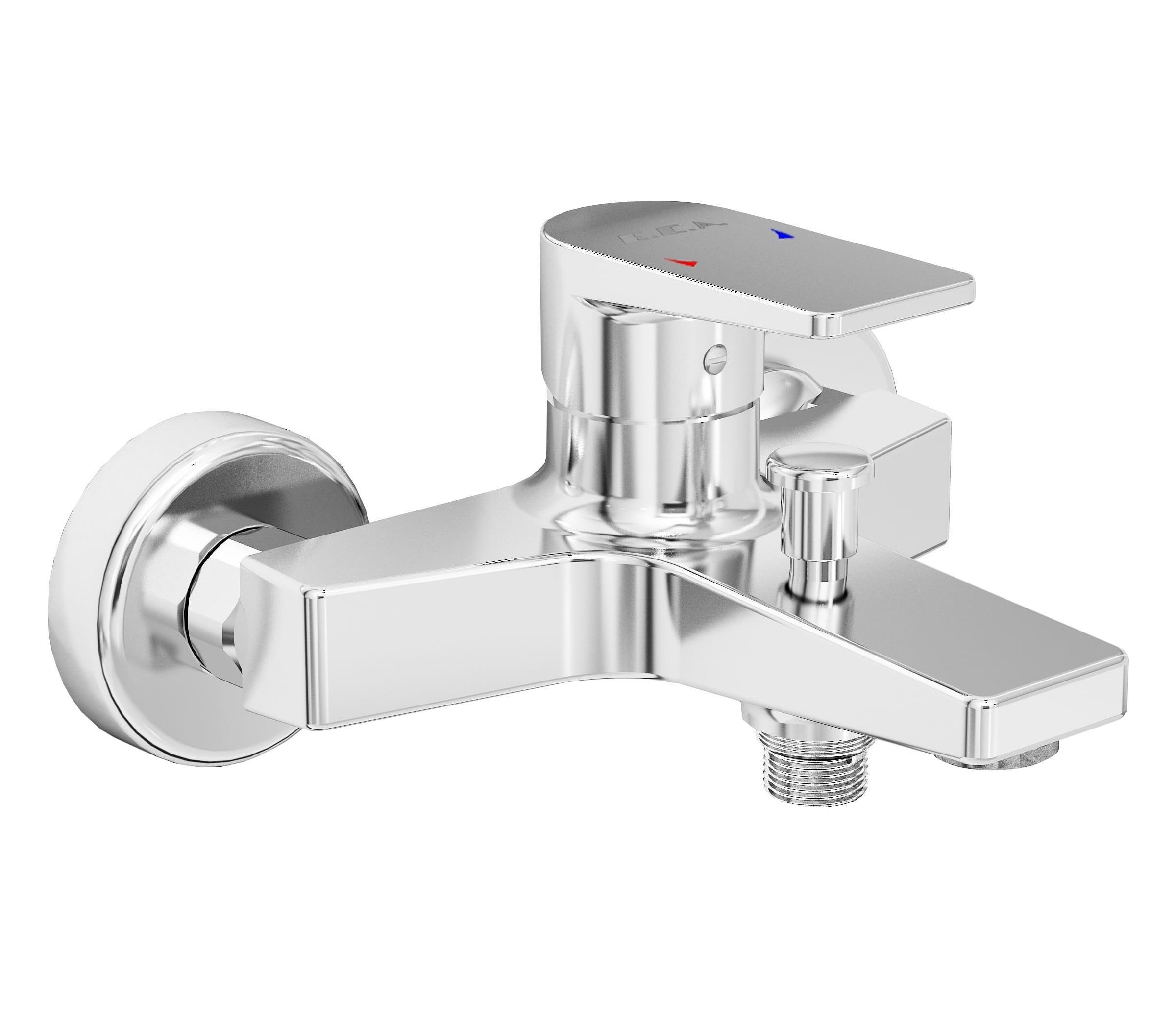 ECA Dalia Banyo Bataryası + T-MAY Sart Mat İnox Kare Borulu Hareketli Sürgülü Duş Seti