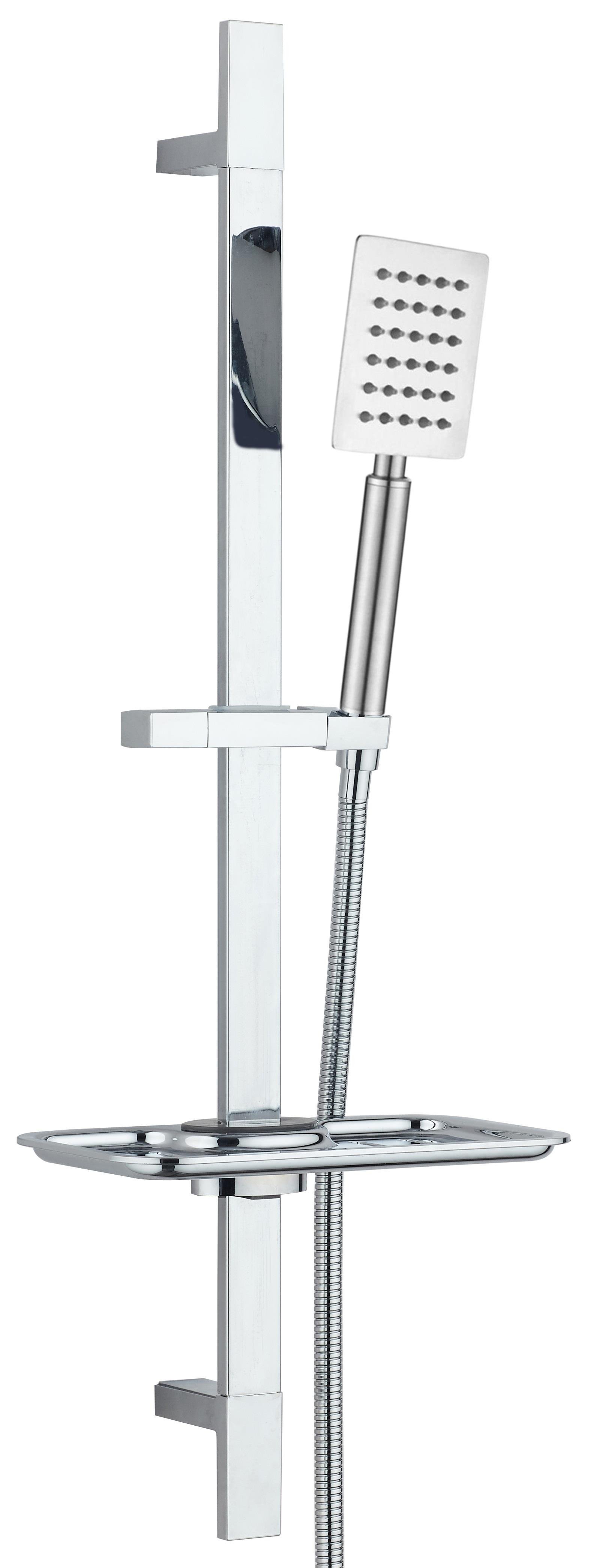 ECA Dalia Banyo Bataryası + T-MAY Sart Mat İnox Kare Borulu Hareketli Sürgülü Duş Seti