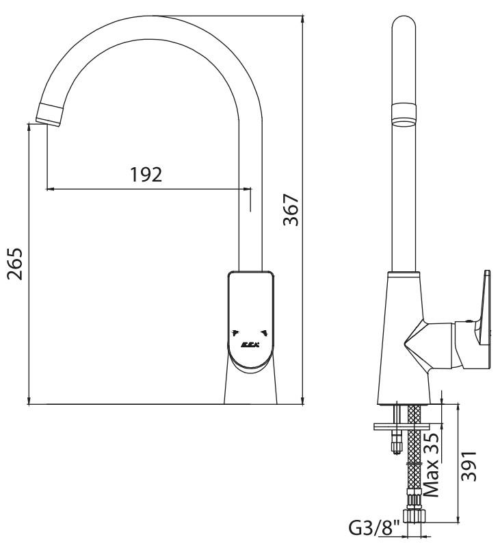ECA Dalia Mutfak Eviye Bataryası 102118354