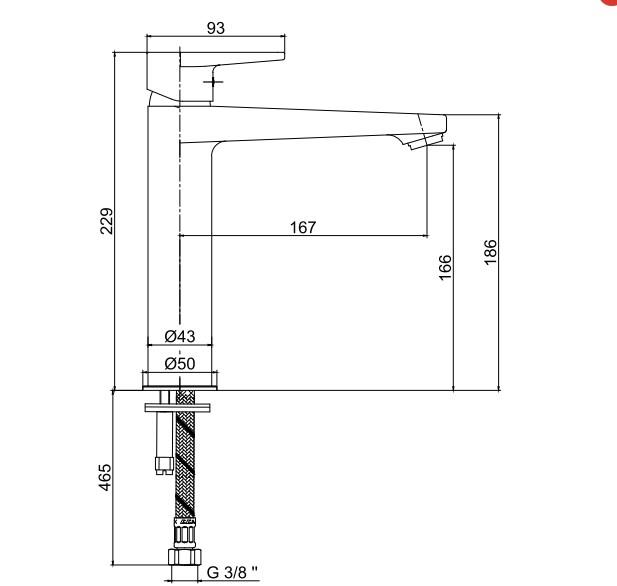 ECA Dalia Orta Boy Tip Lavabo Bataryası 102188117