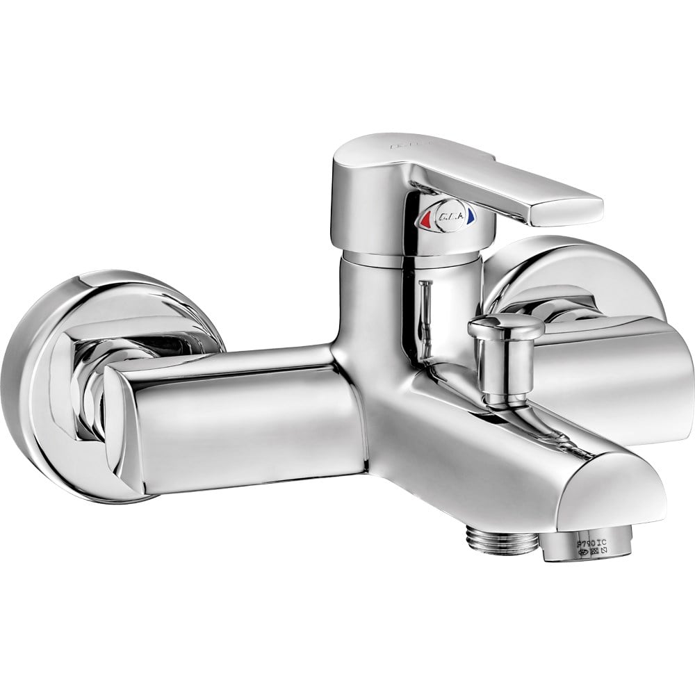 ECA Delta Banyo Bataryası+T-MAY Banyo Lidya Oval Tepe Duş Takımı Seti Paslanmaz Krom