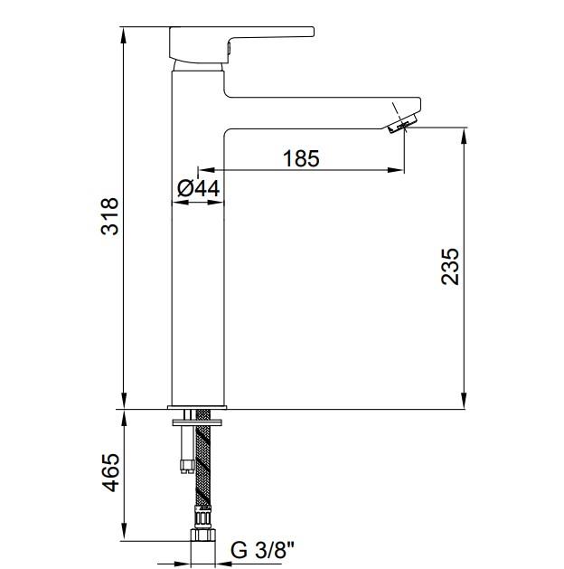 ECA Delta Yüksek Tip Lavabo Bataryası 102108860