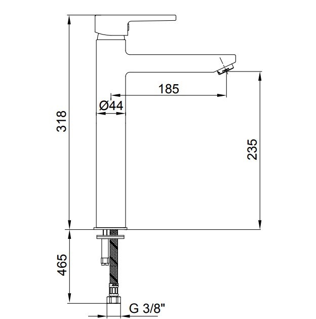 ECA Delta Yüksek Tip Lavabo Bataryası 102108860