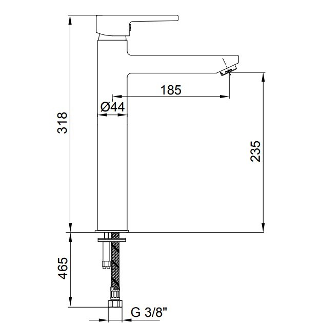 ECA Delta Yüksek Tip Lavabo Bataryası 102108860