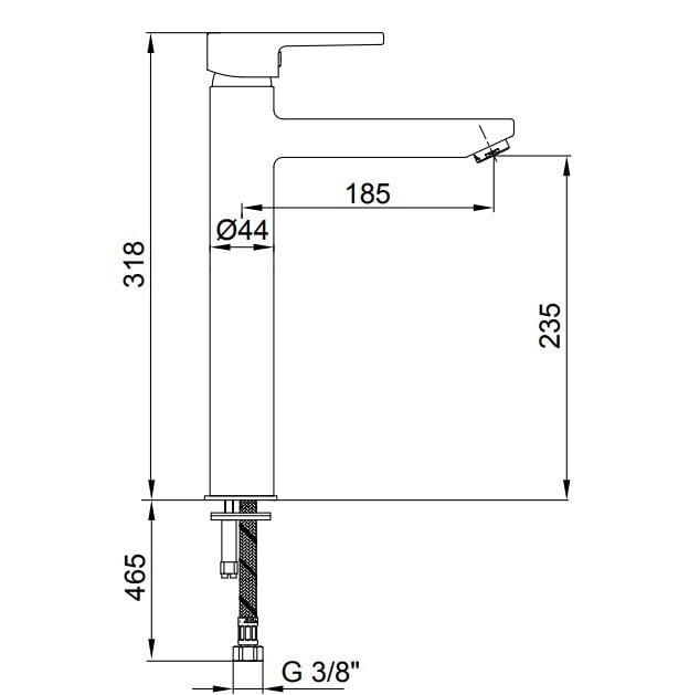 ECA Delta Yüksek Tip Lavabo Bataryası 102108860