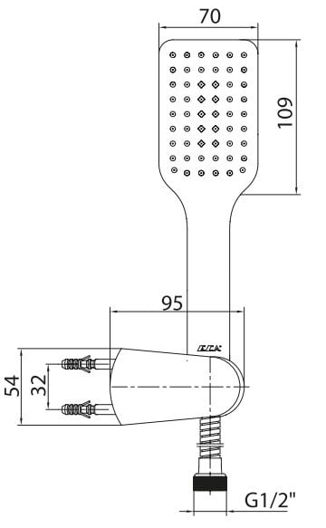 ECA Dream 2 Yollu Ankastre Gömme Banyo Bataryası Duş Seti Tüm Parçalar Dahil 30X30