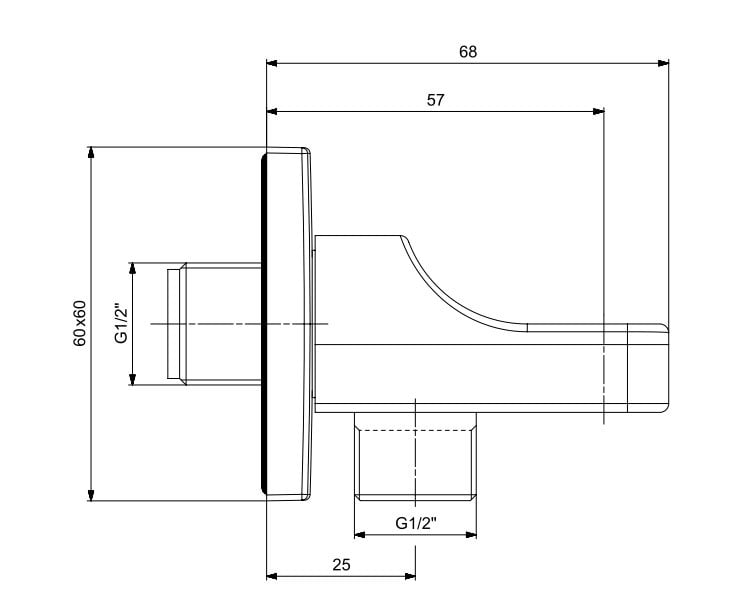 ECA Dream 2 Yollu Ankastre Gömme Banyo Bataryası Duş Seti Tüm Parçalar Dahil 30X30