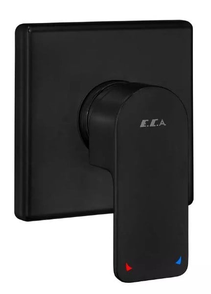 ECA Dream Ankastre Duş Bataryası Sıva Üstü Mat Siyah 102167123C1-K
