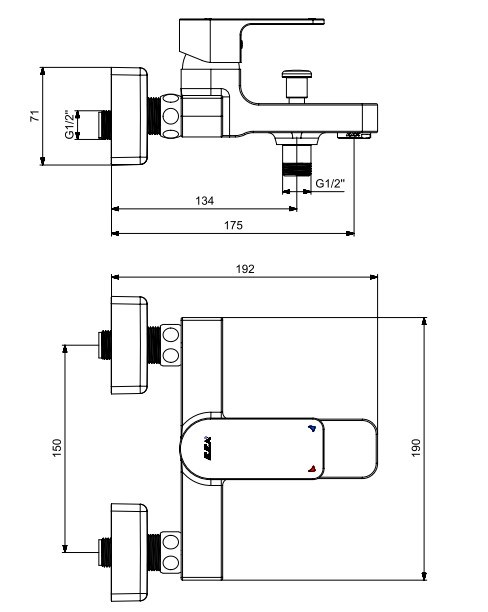 ECA Dream Banyo Bataryası 102102533 + ECA Spylos Mafsallı Duş Seti Banyo Üst Takımı 102117378