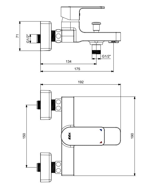 ECA Dream Banyo Bataryası + ECA Zafir Mafsallı Duş Seti Banyo Üst Takımı