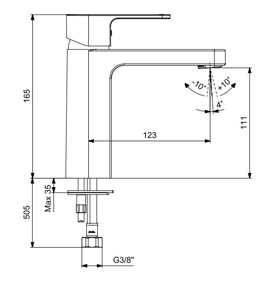 ECA Dream Lavabo Bataryası Mat Siyah 102188147C1