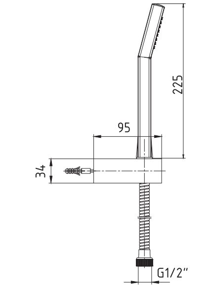 ECA Elegant Mafsallı Duş Seti Banyo Üst Takımı 102117391