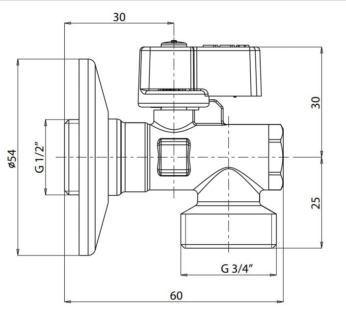 ECA Filtreli Çamaşır / Bulaşık Makinası Musluğu 1/2 602111059