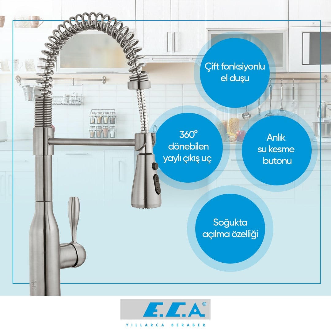 ECA Flux Mutfak Eviye Bataryası 406218019