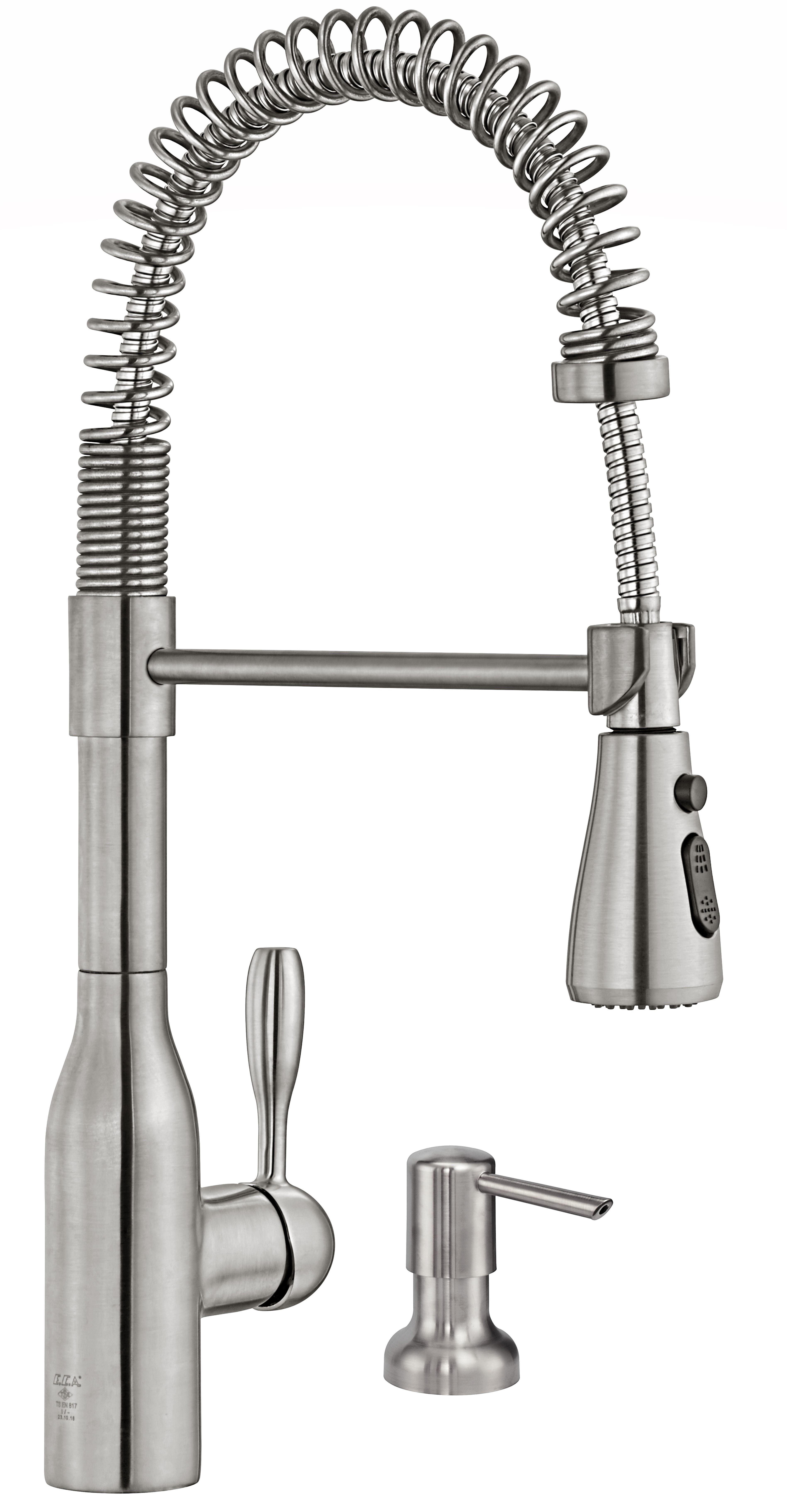 ECA Flux Mutfak Eviye Bataryası Paslanmaz Çelik Görünümlü Sıvı Sabunluklu 406218034