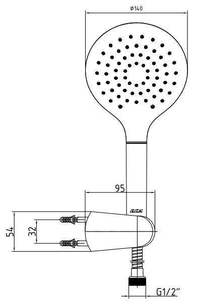 ECA İcon Banyo Bataryası 478H+Myra Mafsallı Banyo Üst Takım 343H  2'li Set