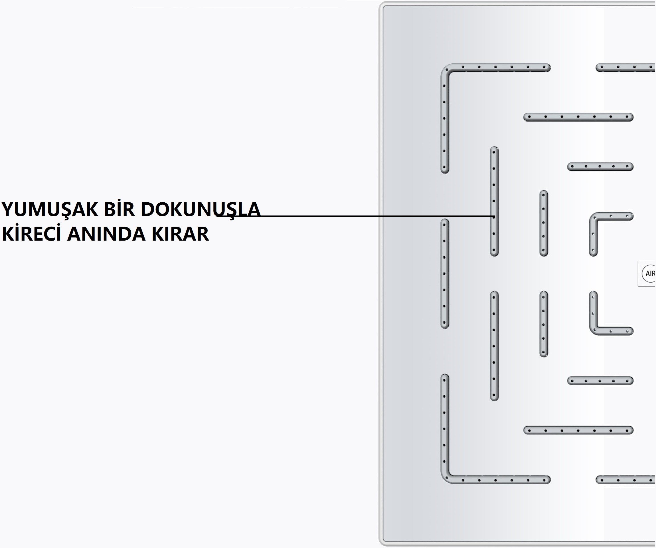 Eca İcon Banyo Bataryası + T-MAY Gülbahçe Tepe Duş Takımı Seti Krom Paslanmaz