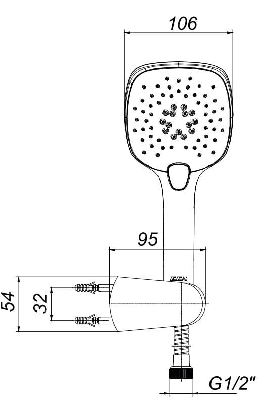 ECA İcon Mafsallı Duş Seti Banyo Üst Takımı 102117393
