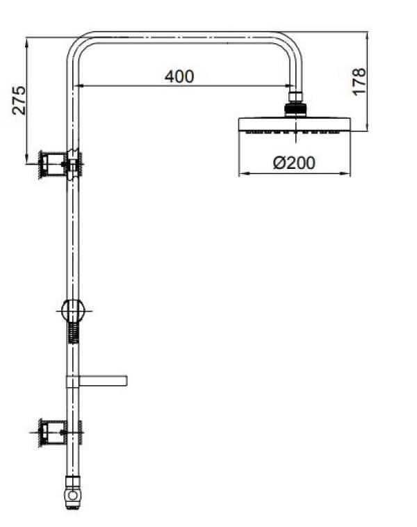 ECA Kızılırmak Kolonlu Banyo Duş Sistemi 102158001