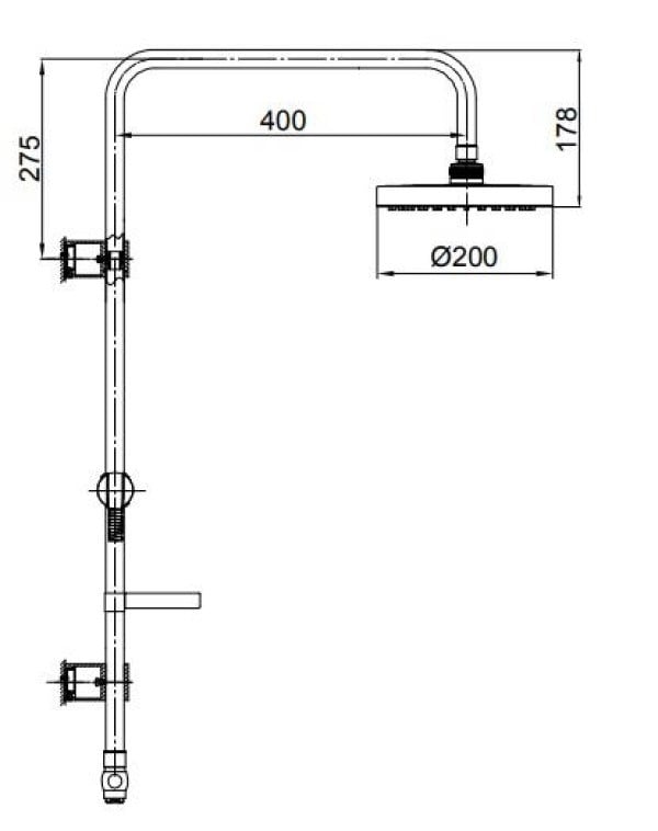 ECA Kızılırmak Kolonlu Banyo Duş Sistemi 102158001