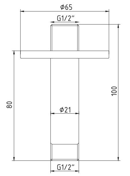 ECA Lia Ankastre Gömme Banyo Bataryası Duş Seti Tüm Parçalar Dahil Tavandan 40x40