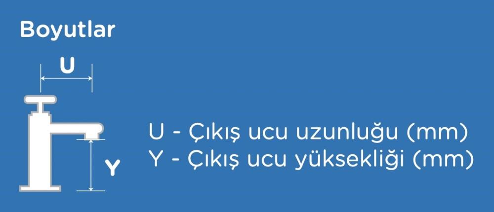 ECA Lia Ankastre Lavabo Bataryası Sıva Üstü Çift Rozet 102167620-KK