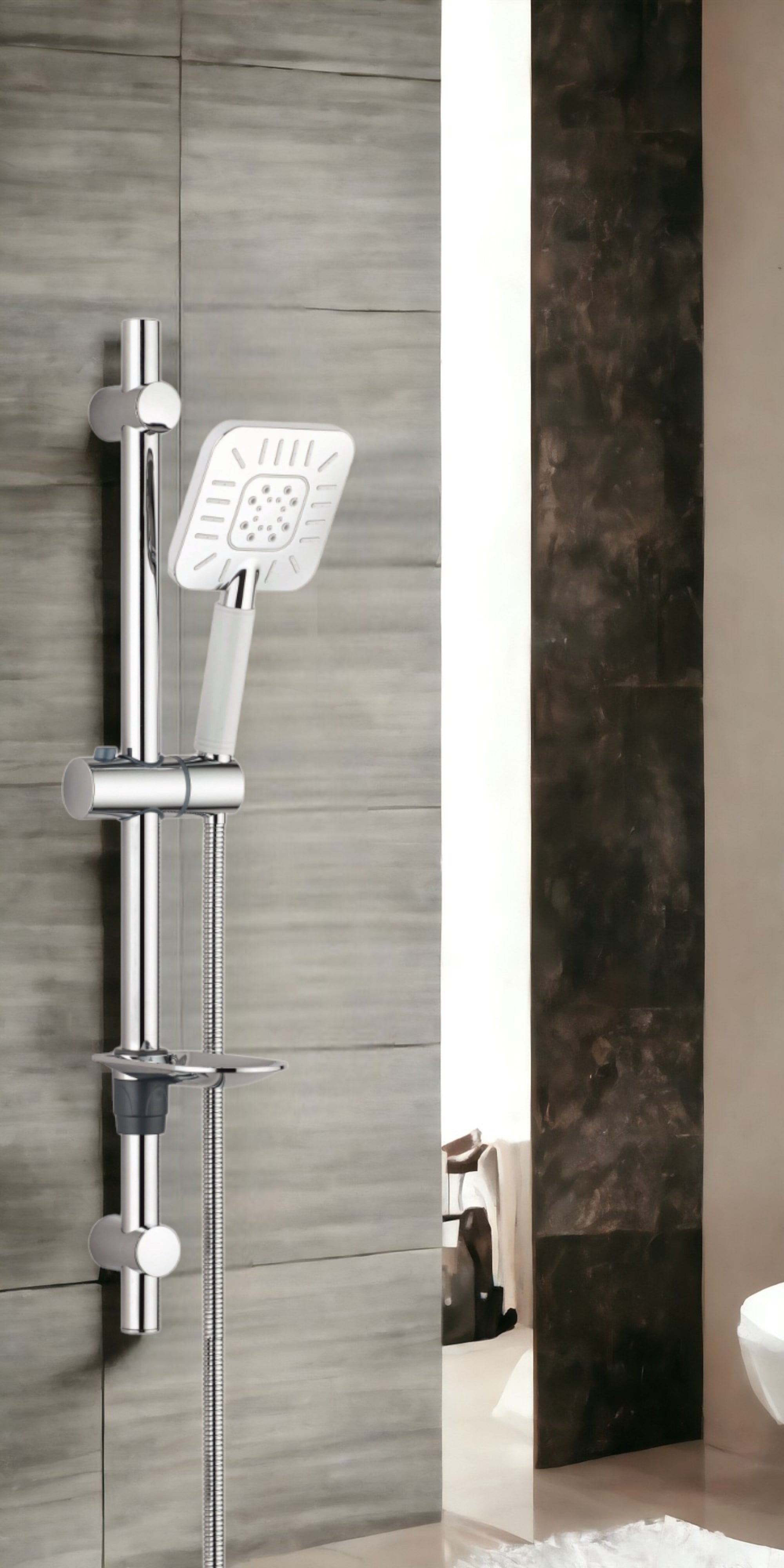 ECA Lia Banyo Bataryası + T-MAY Çamlıca Oval Borulu Hareketli Sürgülü Duş Seti Üst Takımı