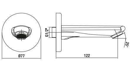 ECA Lia Yuvarlak Ankastre Gömme Banyo Bataryası Duş Seti Tüm Parçalar Dahil
