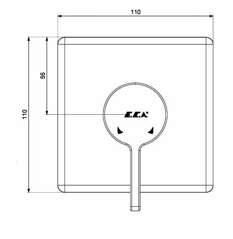 ECA Life Ankastre Duş Bataryası Sıva Üstü 102167122-K